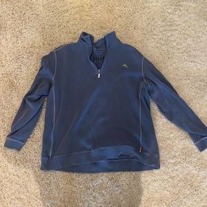 Tommy Bahama sweat shirt pull over with zipper!
